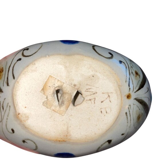 Ken Edwards Vintage Candle Holder Tonala Pottery Bird Hand Painted U Shape - Picture 5 of 9